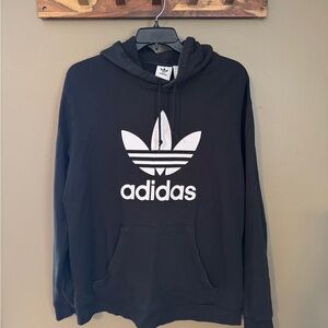 Men’s Adidas Hoodie Sweatshirt - Black/White